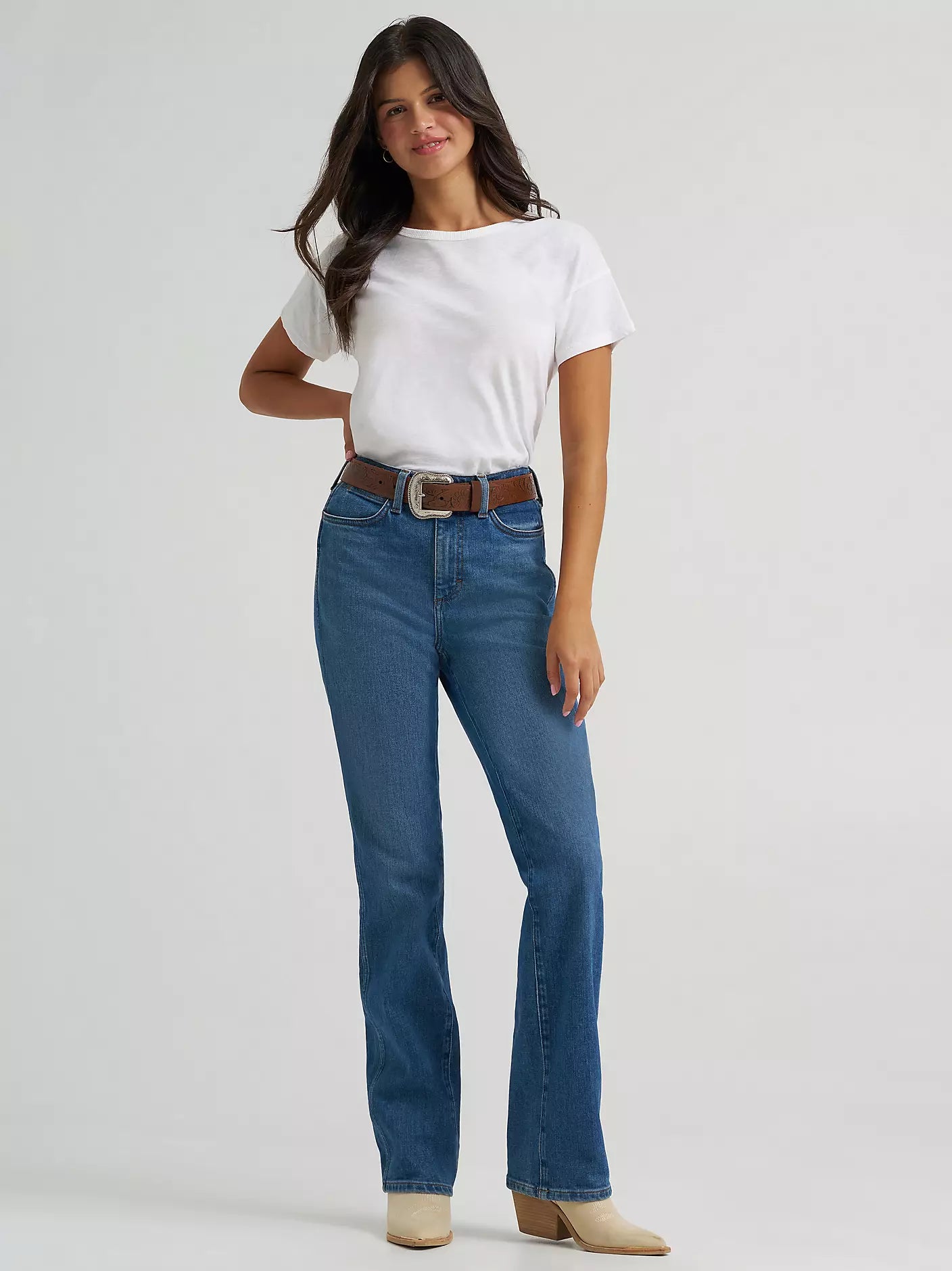 Women's Wrangler Retro  High Rise True Straight Leg Jean