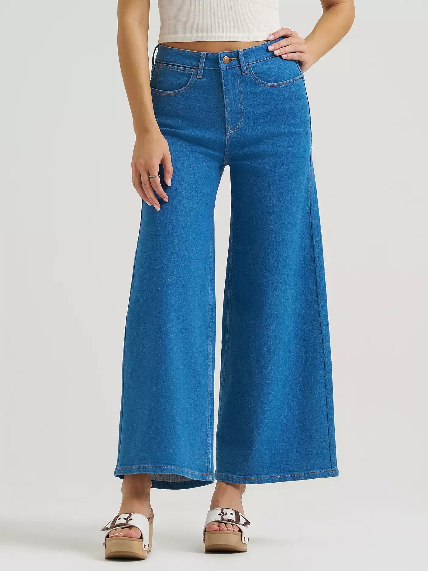 Women's Cropped Wide Leg Jean