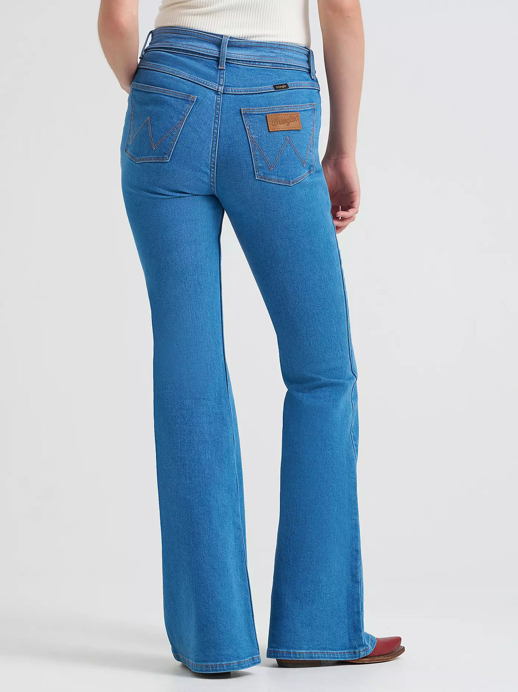 Women's Belted Flare Jean