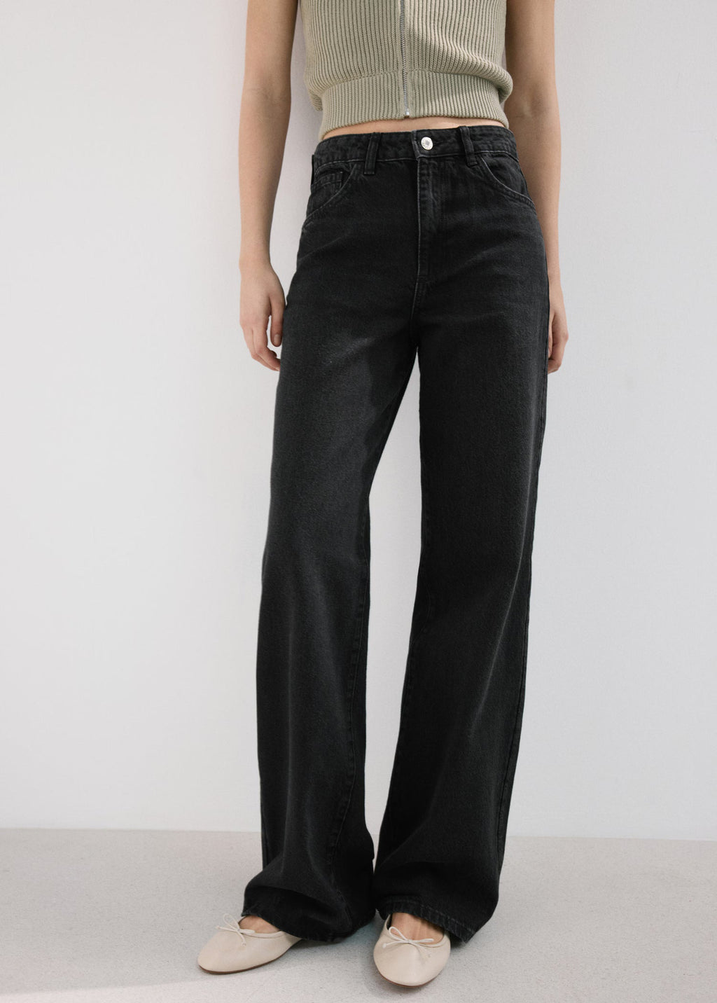 Danila high-waisted wide leg jeans