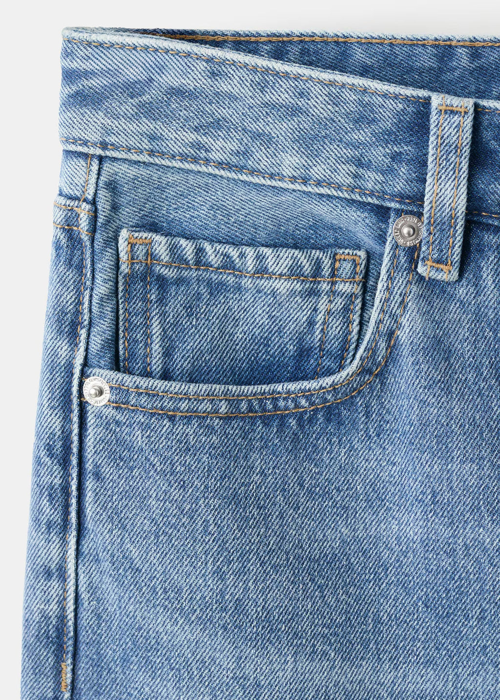 Straight low-waist jeans