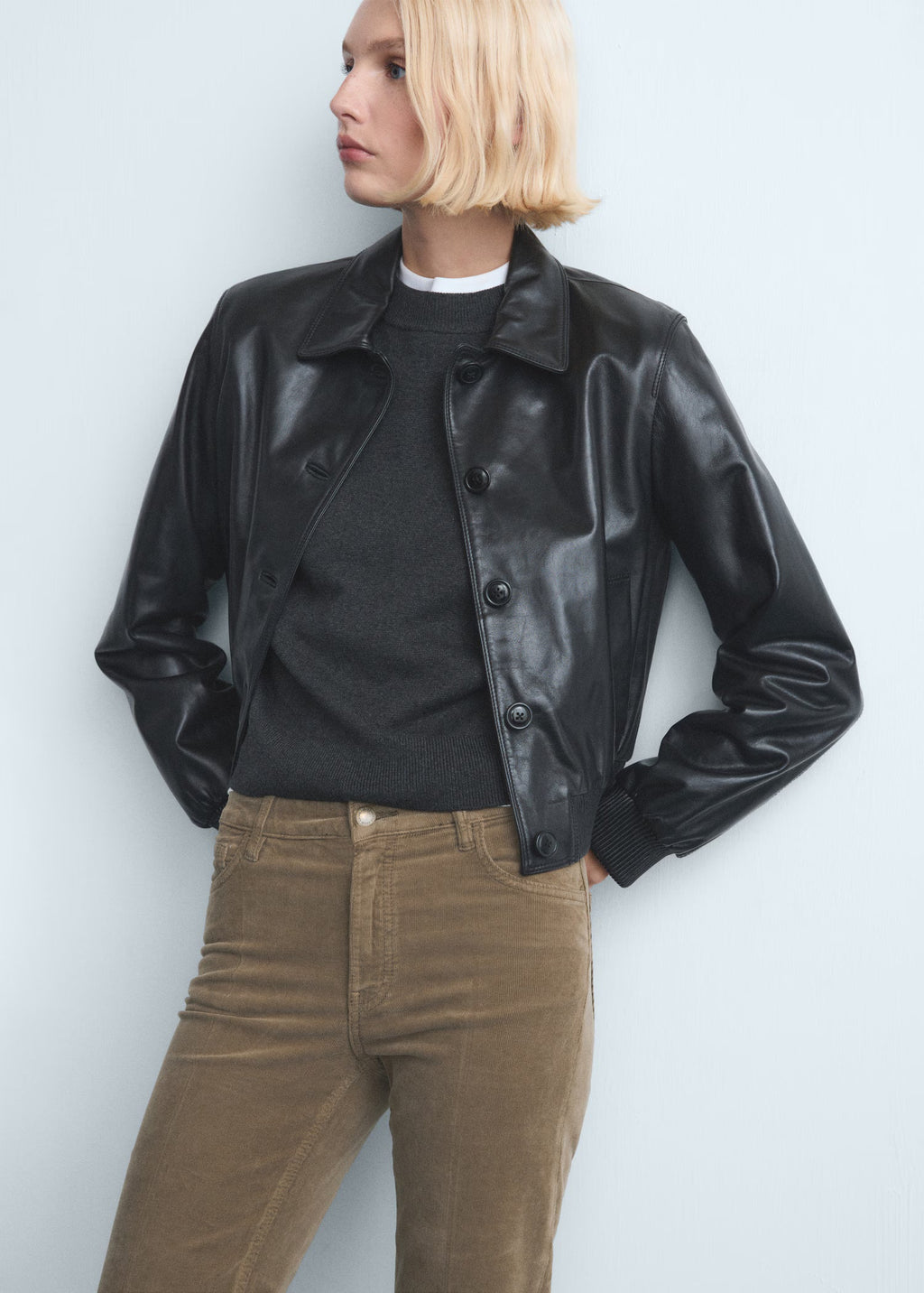 Corduroy flared jeans