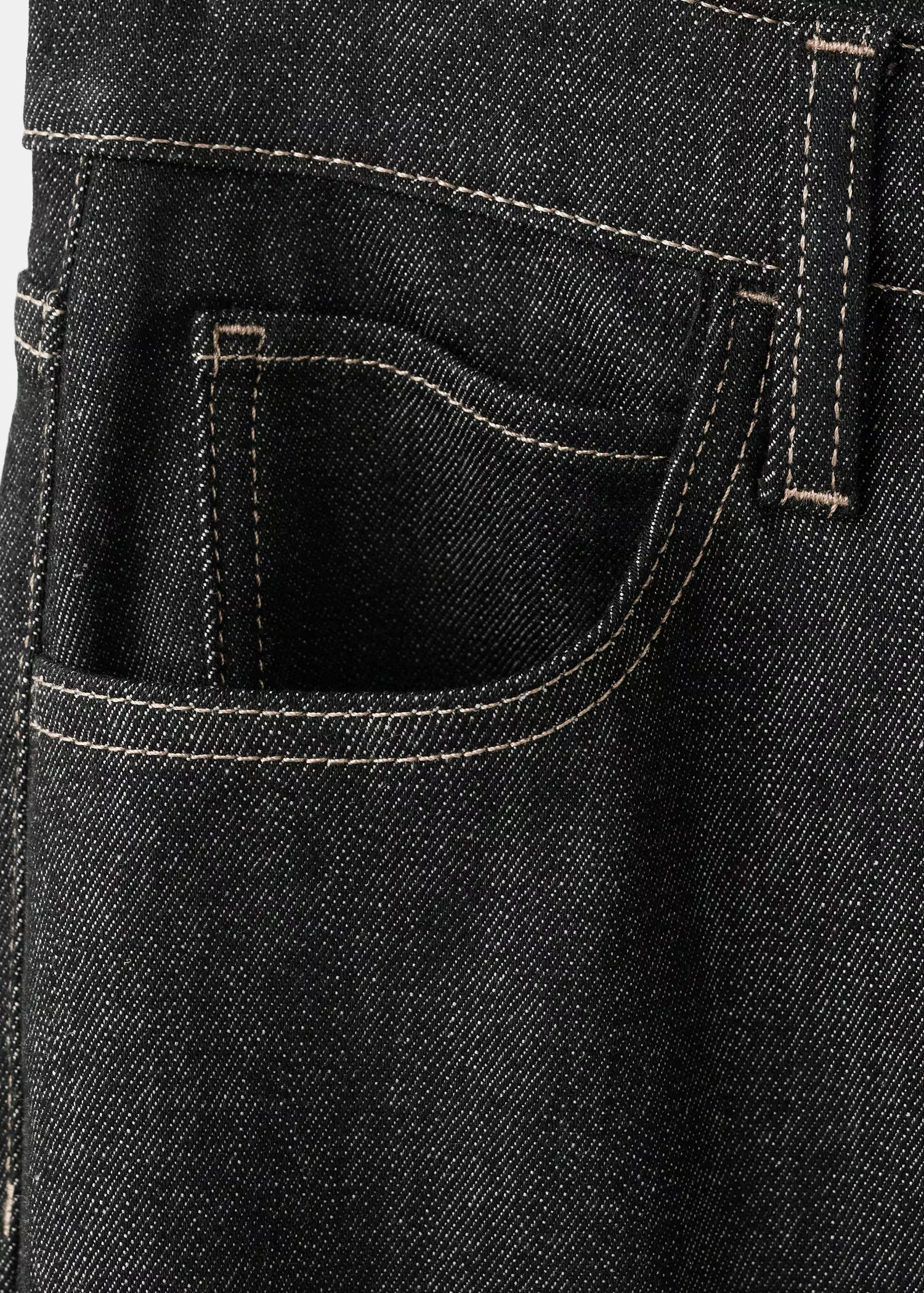 Mid-rise flared jeans