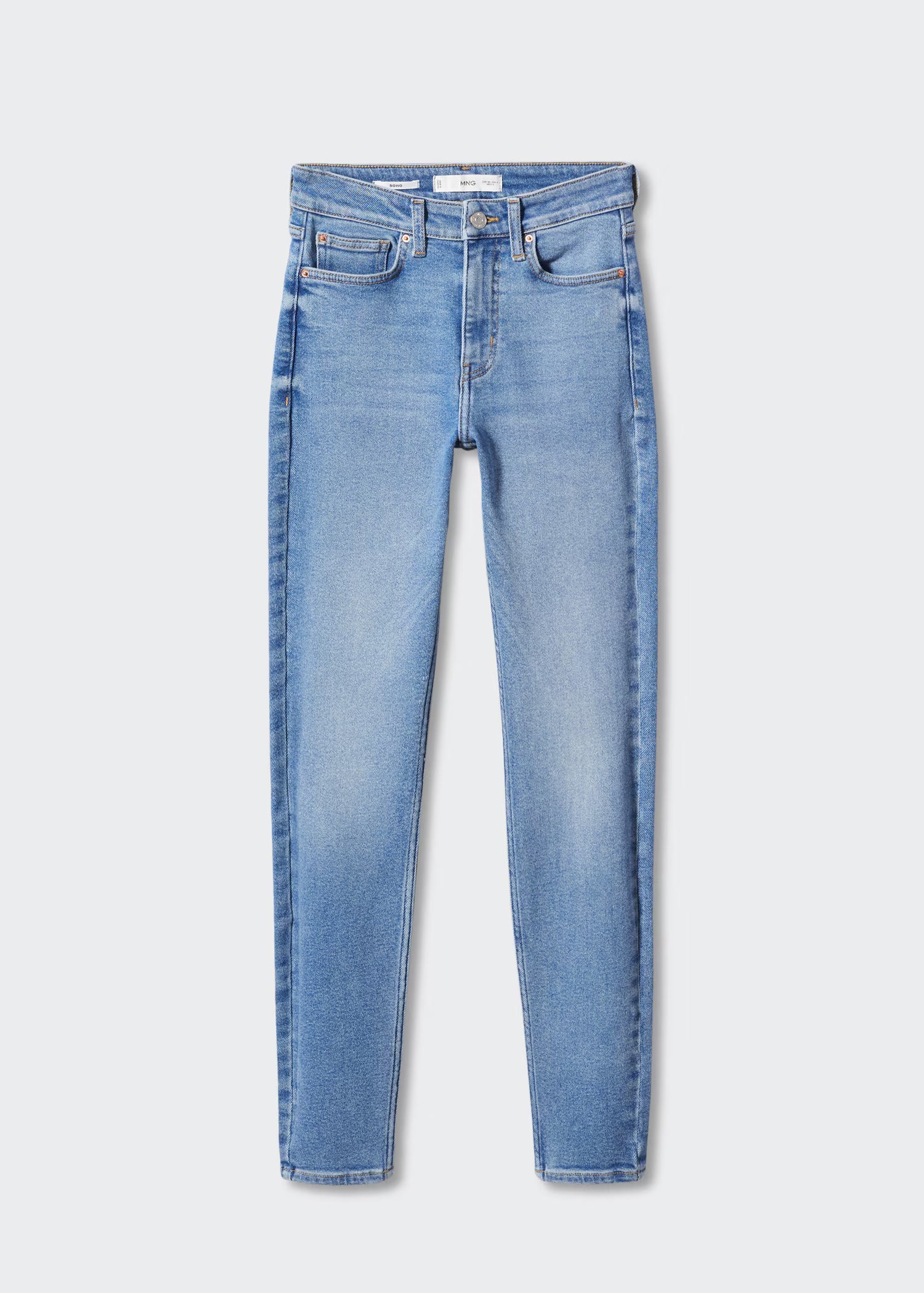 High-rise skinny jeans