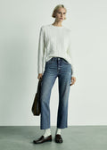 Blanca straight-fit cropped jeans