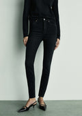 High-rise skinny jeans