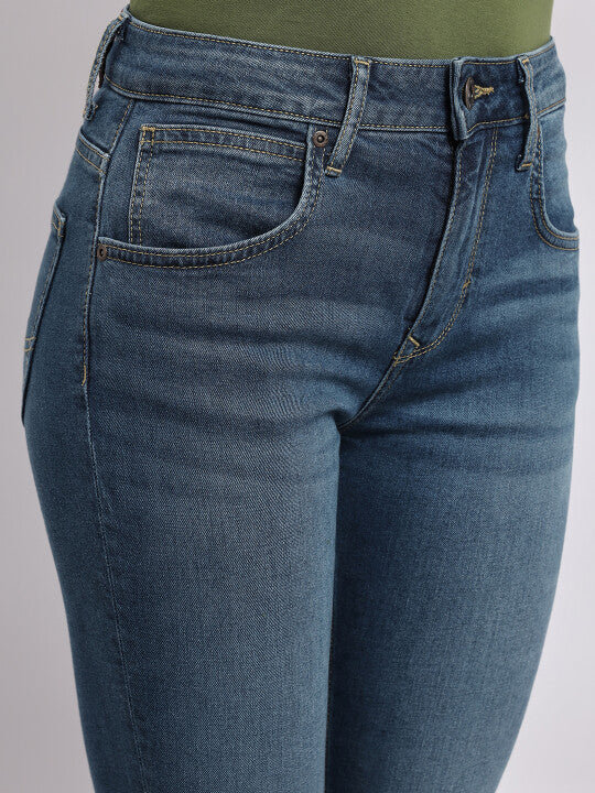 Lee Women Blue Scarlett Skinny Fit High Rise Jeans