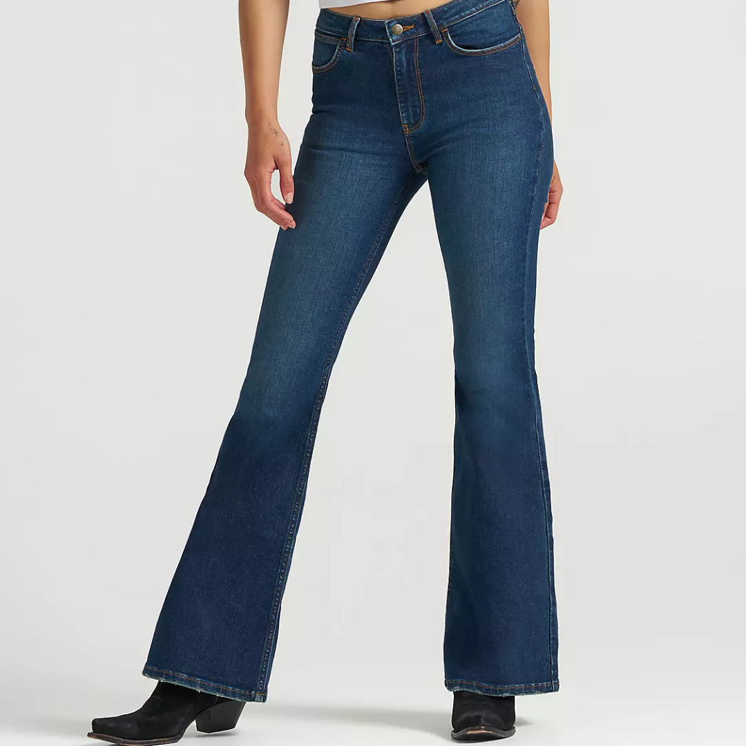 Women's Wrangler Fierce Flare Embroidered Jean