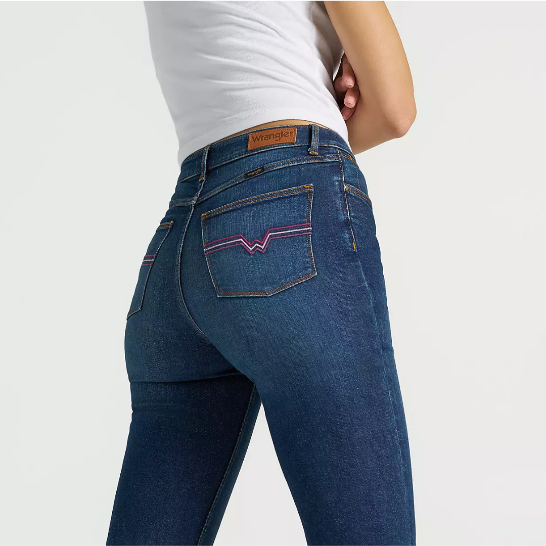 Women's Wrangler Fierce Flare Embroidered Jean