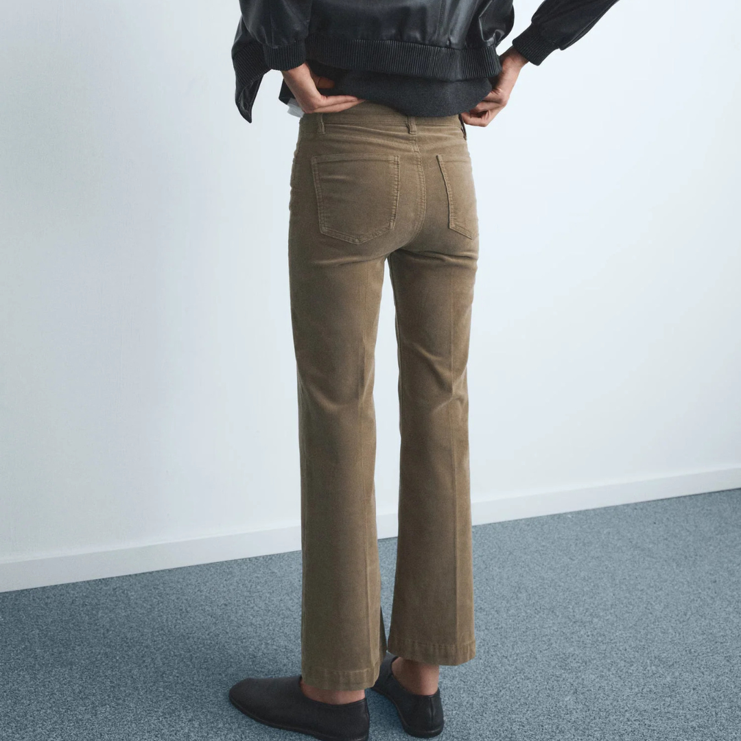 Corduroy flared jeans