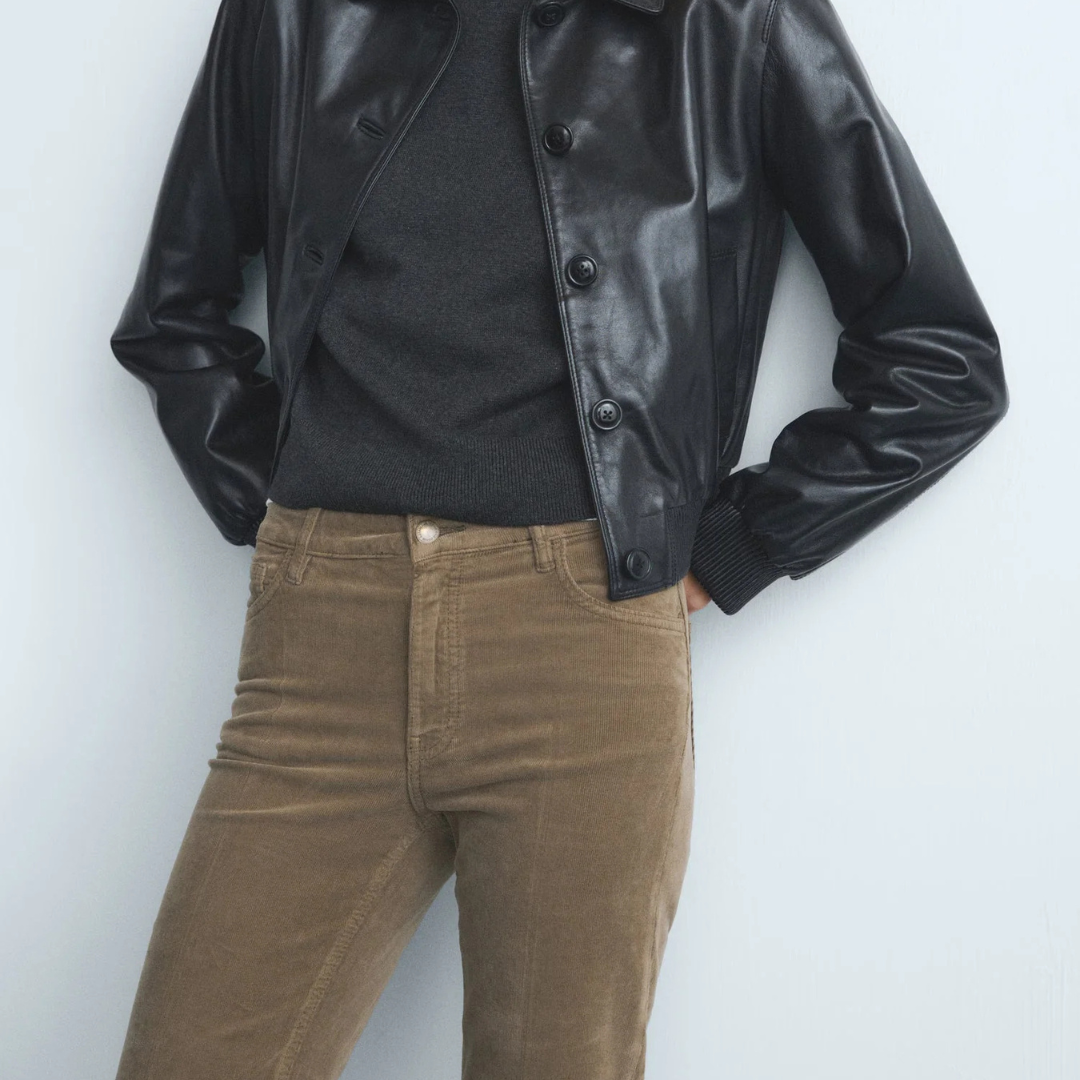 Corduroy flared jeans