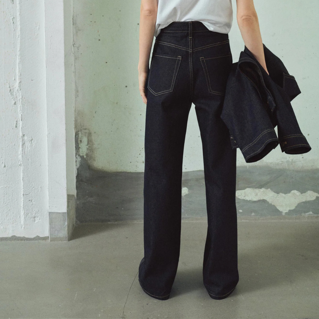 High-waisted barrel Mango jeans
