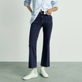 Mango Flared cropped jeans with pockets