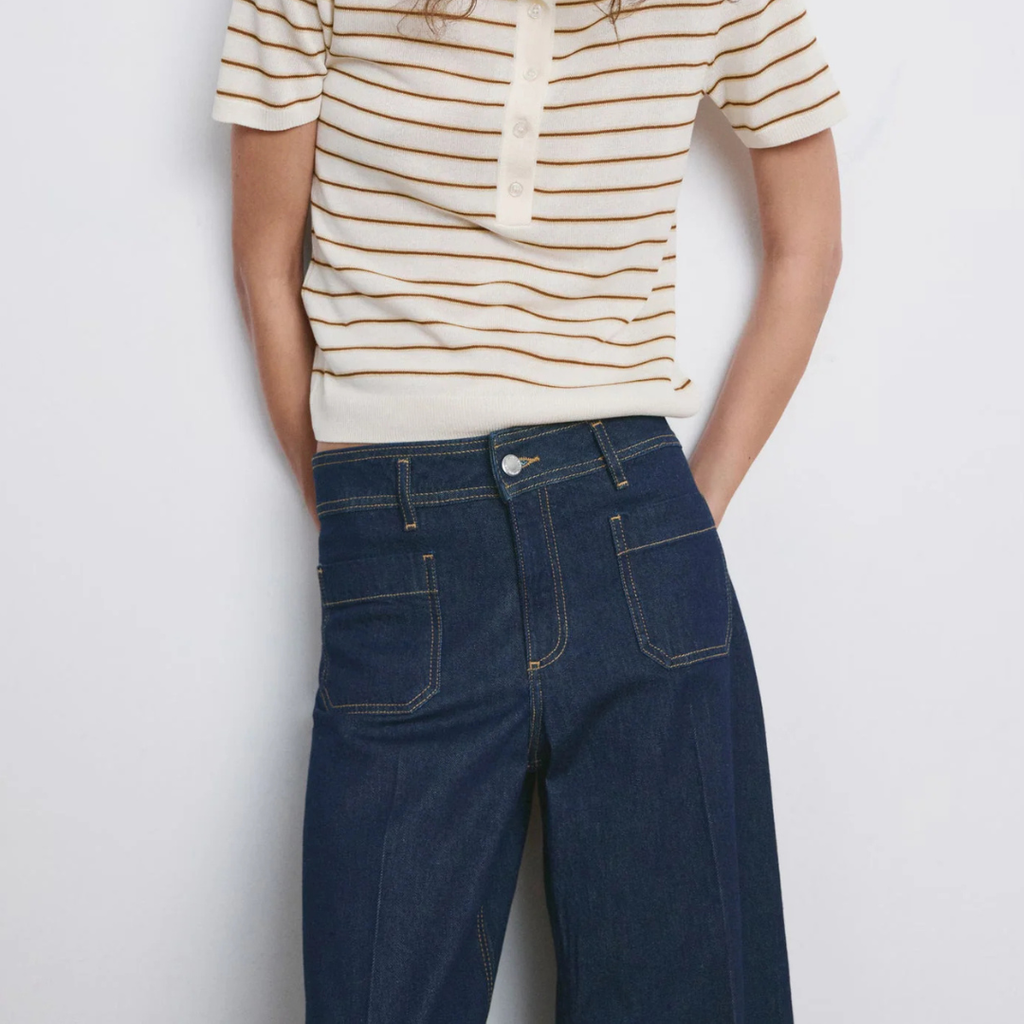 Mango Wide leg jeans with pockets