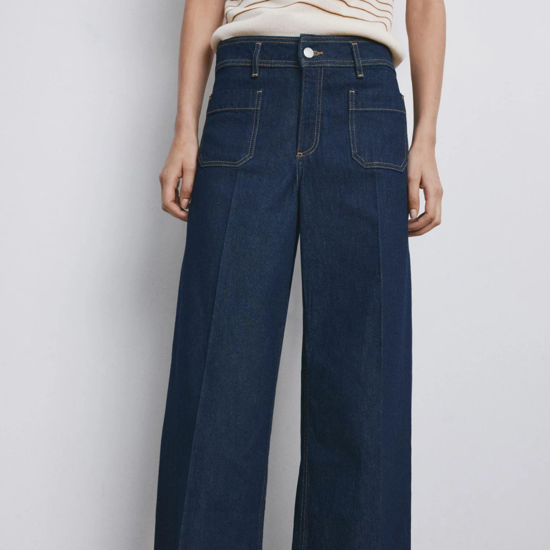 Mango Wide leg jeans with pockets