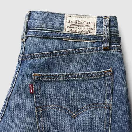 Baggy Straight Linen+ Denim Women's Jeans